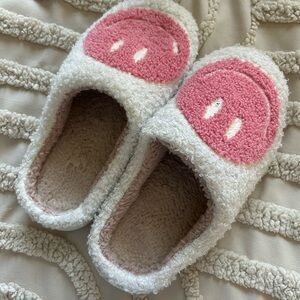 smiley face slippers